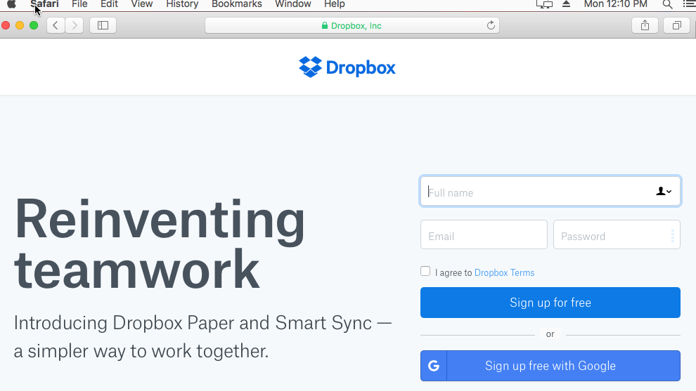 Dropbox Download For Mac Sierra